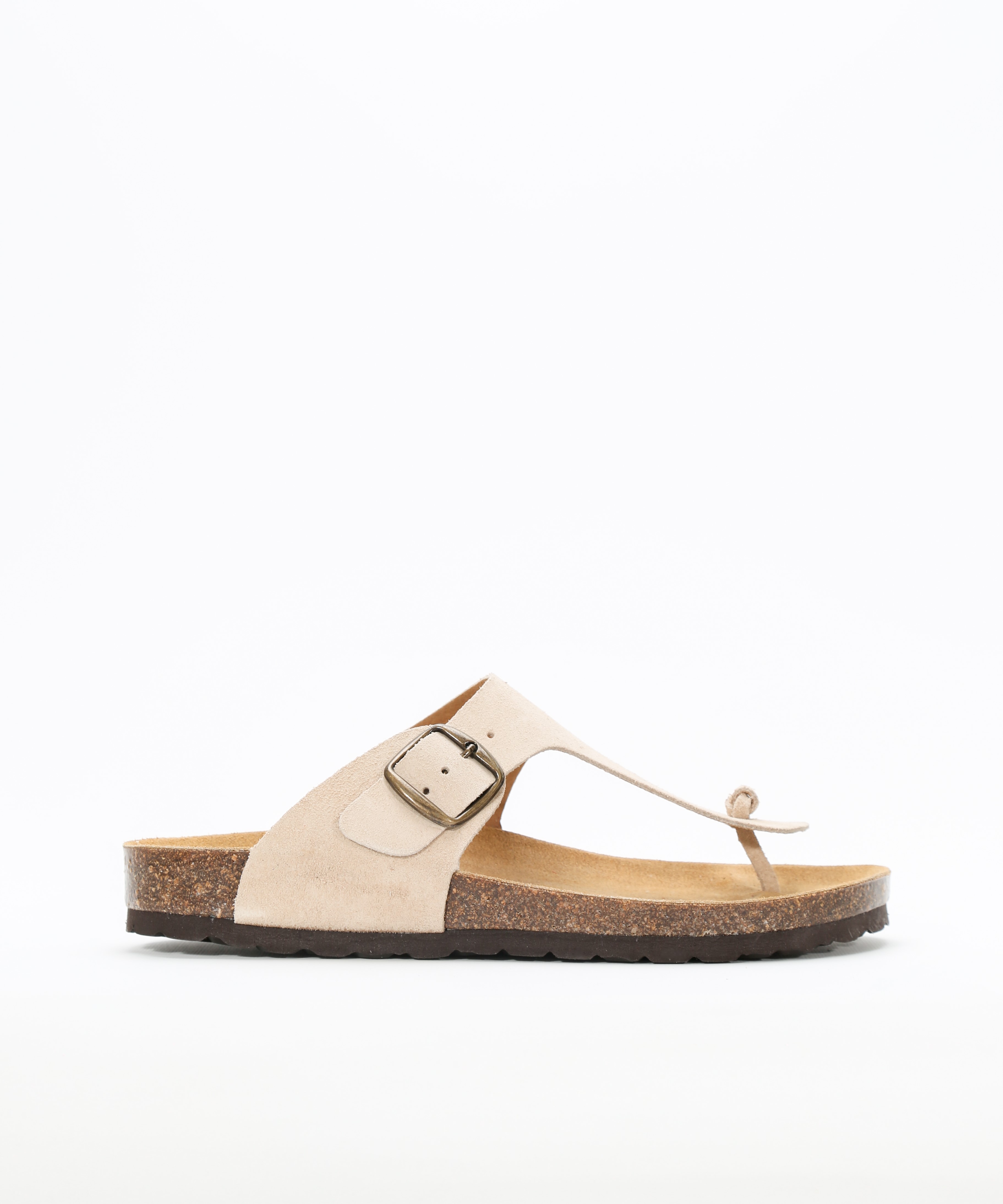 Sandalias de piel detalle metálico